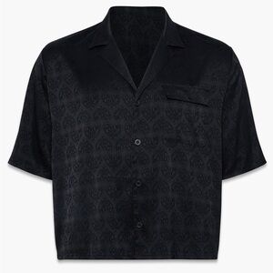 Luv Language Satin Jacquard Sleep Top | Unisex XS